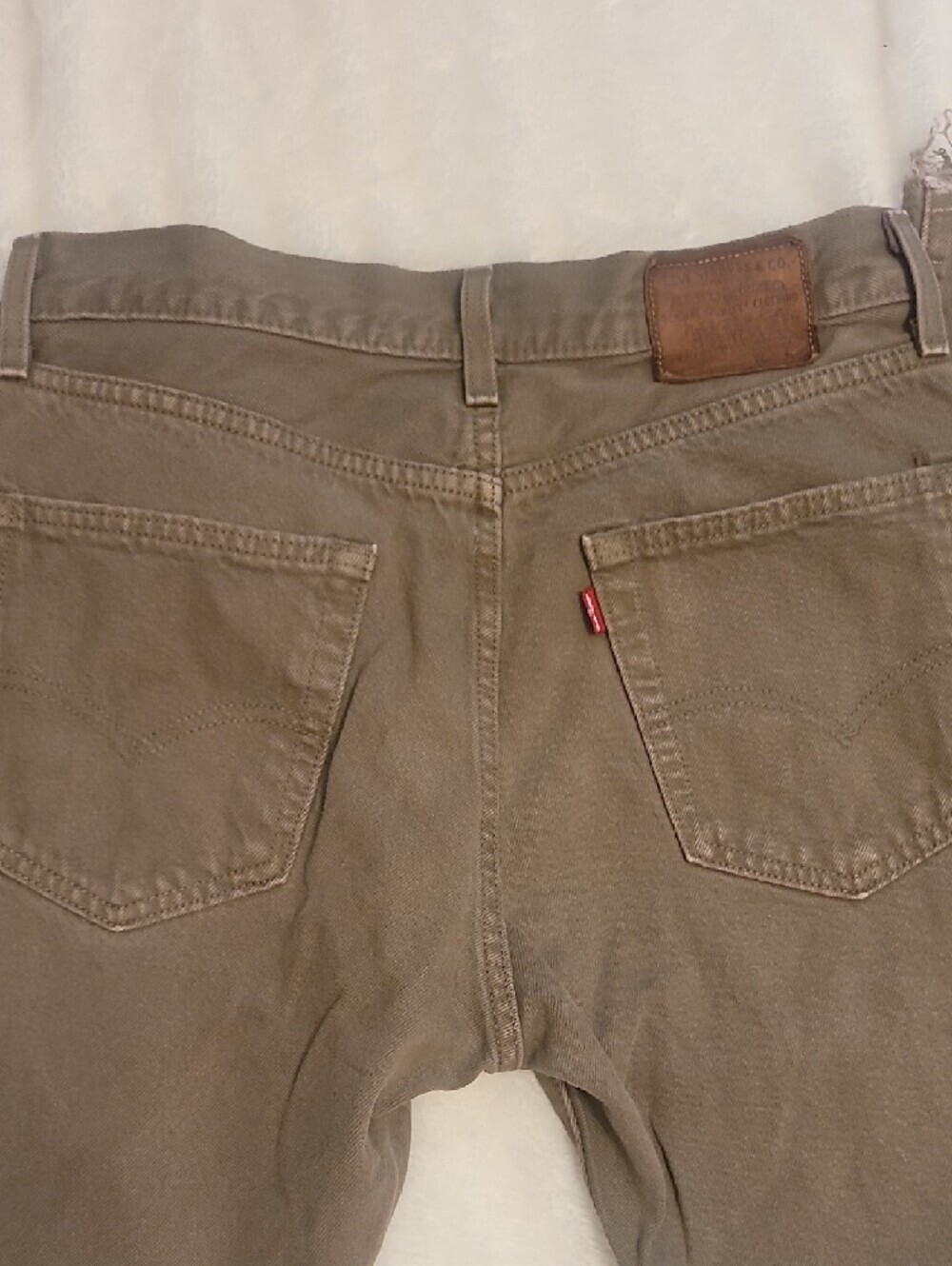 Levi's Vintage Big E Men's Green Straight Jeans with Red Tab - Picture 6 of 10